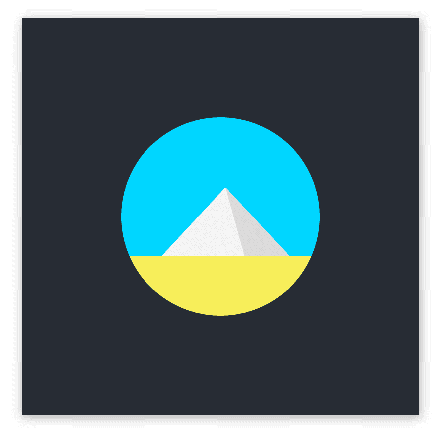 CSS Challenge Day 2 - Animated sunrise and sunset over pyramid 